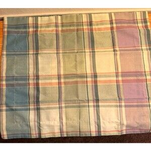 One Pillow Sham Westpoint Stevens MAINSTAYS Purple Grey Navy Plaid 32x26